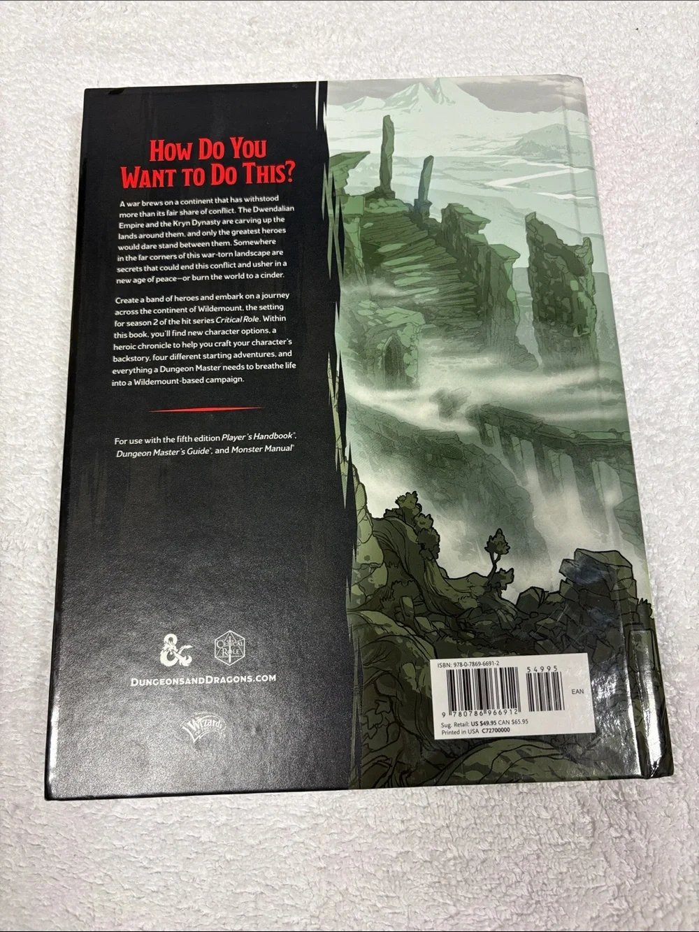 Dungeons & Dragons Explorer's Guide to Wildemount - Green & Purple Cover